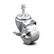 Service Caster 3 Inch Semi Steel Wheel Swivel 10mm Threaded Stem Caster with Brake SCC SCC-TS20S314-SSS-TLB-M1015 - alternate 4